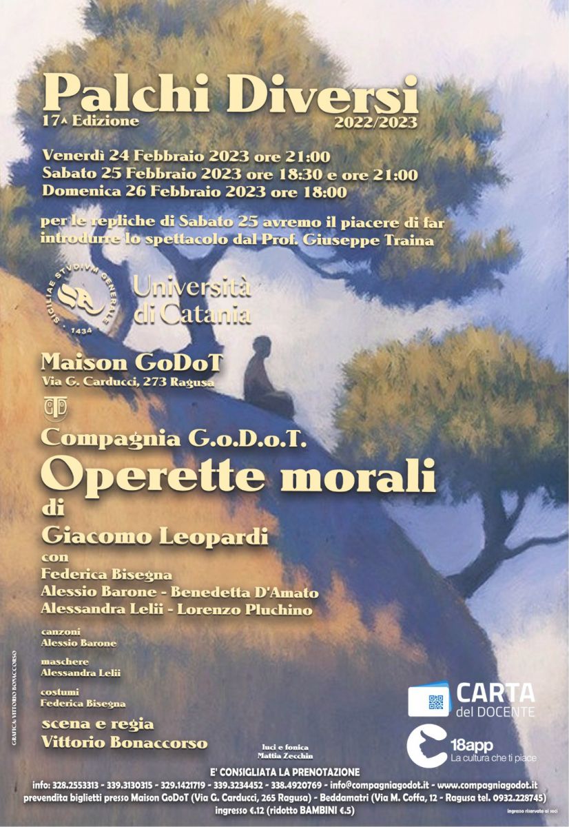 Le Operette Morali A Teatro Struttura Didattica Speciale Di Ragusa